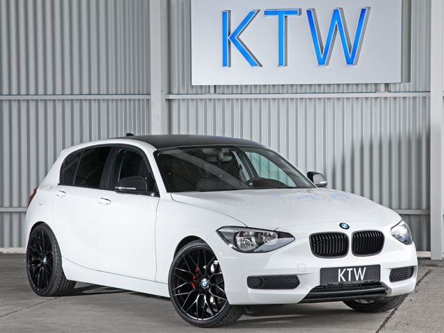  BMW Serie 1 en blanco y negro de KTW Tuning |  CarBuzz