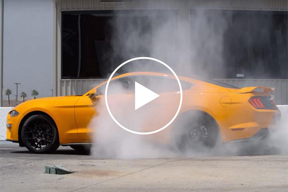 How to Do a Burnout in a Manual Mustang 